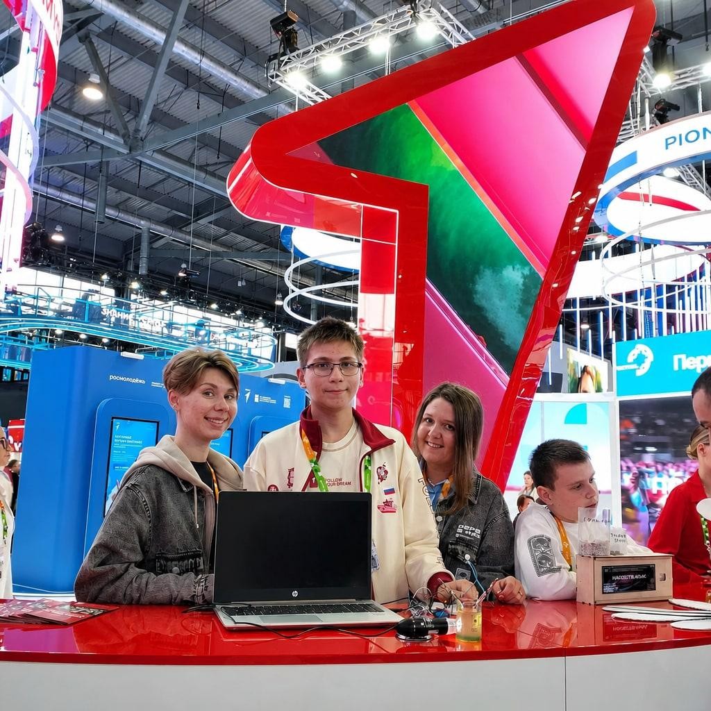 Нижнекамские школьники представили свои разработки на Международном фестивале молодёжи